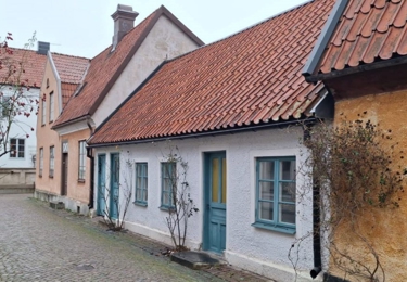 Bild på en stuga i Visby