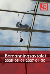 Blå bakgrund med text.