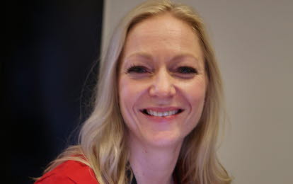 Alexandra Wingård, projektledare på Byggnads kongress 2022. 
