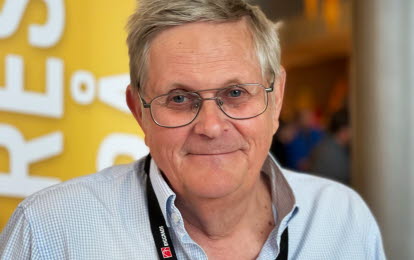 Stefan Slottensjö, ombud på Byggnads kongress 2022. 
